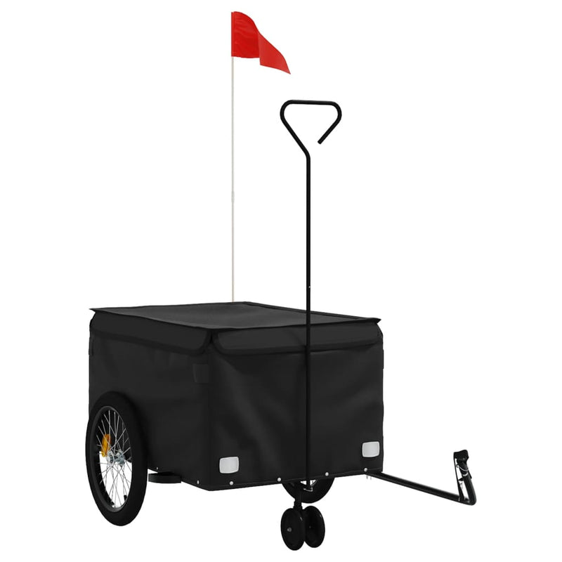 Fietstrailer 45 kg ijzer zwart