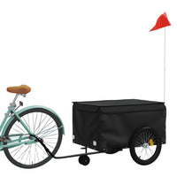 Fietstrailer 45 kg ijzer zwart