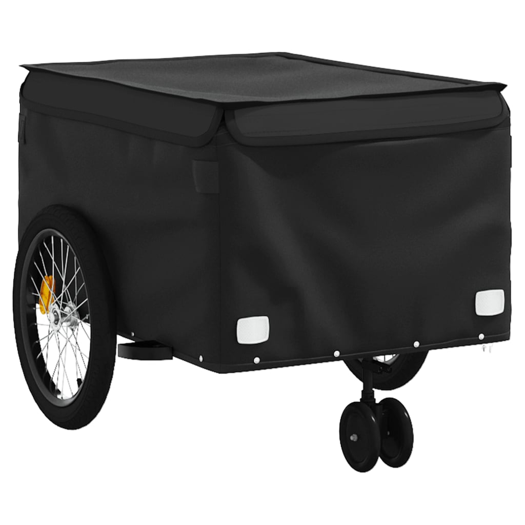 Fietstrailer 45 kg ijzer zwart