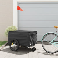 Fietstrailer 45 kg ijzer zwart