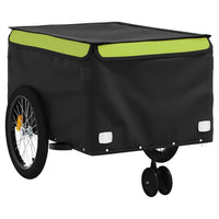 Fietstrailer 45 kg ijzer zwart en groen