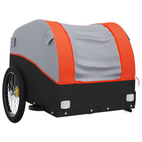 Fietstrailer 30 kg ijzer zwart en oranje