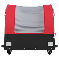 Fietstrailer 30 kg ijzer zwart en rood