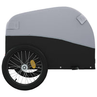 Fietstrailer 30 kg ijzer zwart en grijs