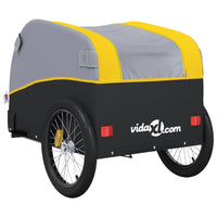 Fietstrailer 30 kg ijzer zwart en geel