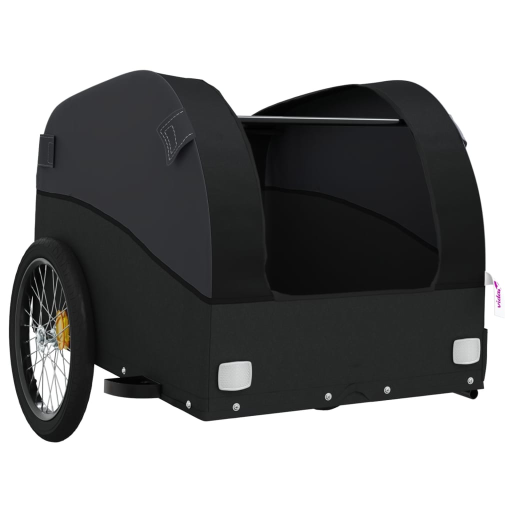 Fietstrailer 30 kg ijzer zwart