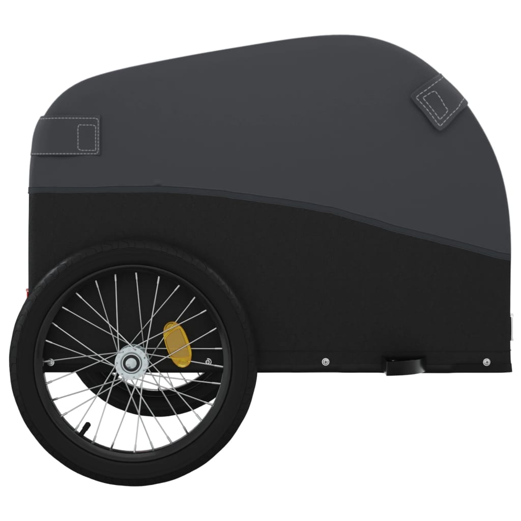 Fietstrailer 45 kg ijzer zwart