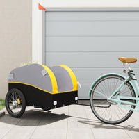 Fietstrailer 45 kg ijzer zwart en geel