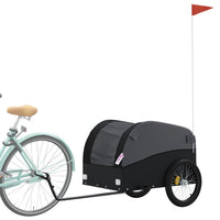 Fietstrailer 45 kg ijzer zwart