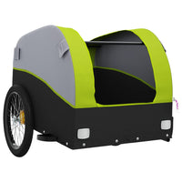 Fietstrailer 45 kg ijzer zwart en groen