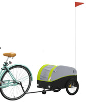 Fietstrailer 30 kg ijzer zwart en groen