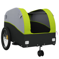 Fietstrailer 45 kg ijzer zwart en groen