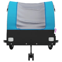 Fietstrailer 45 kg ijzer zwart en blauw