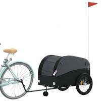 Fietstrailer 45 kg ijzer zwart