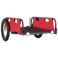 Fietstrailer oxford stof en ijzer rood