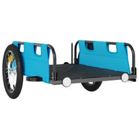 Fietstrailer oxford stof en ijzer blauw