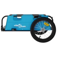 Fietstrailer oxford stof en ijzer blauw