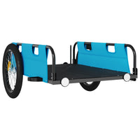 Fietstrailer oxford stof en ijzer blauw