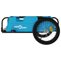 Fietstrailer oxford stof en ijzer blauw