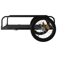 Fietstrailer 135x70x37 cm ijzer zwart