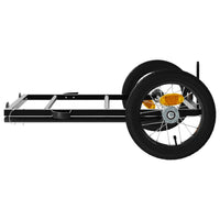 Fietstrailer 122x53x28 cm ijzer zwart