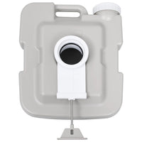 Campingtoilet en watertankset draagbaar