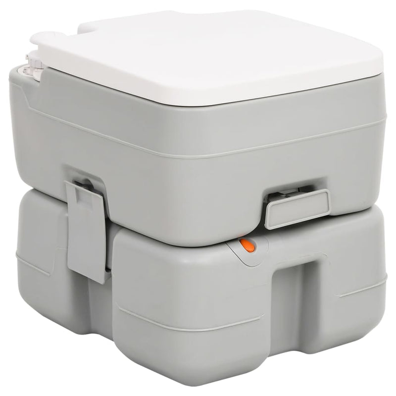 Campingtoilet en watertankset draagbaar