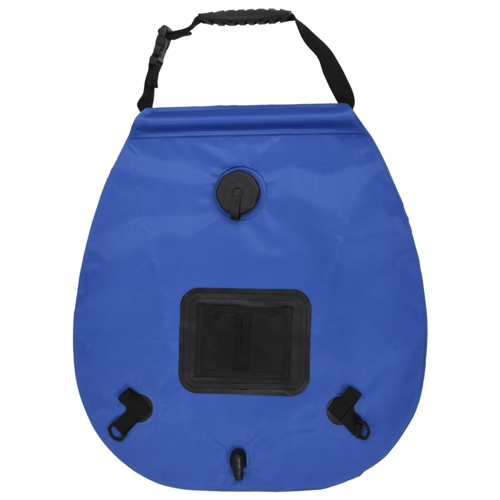 Douchezak camping 20 L PVC blauw