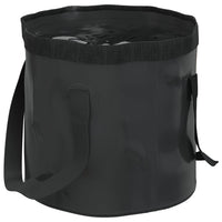 Emmers 2 st inklapbaar 30 L PVC zwart