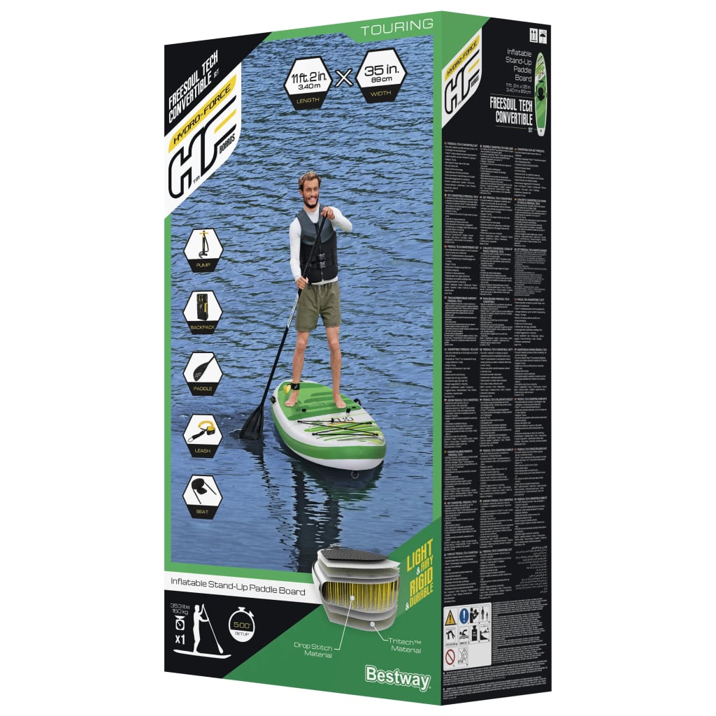 Bestway Hydro-Force SUP Freesoul Tech ombouwset 340x89x15 cm