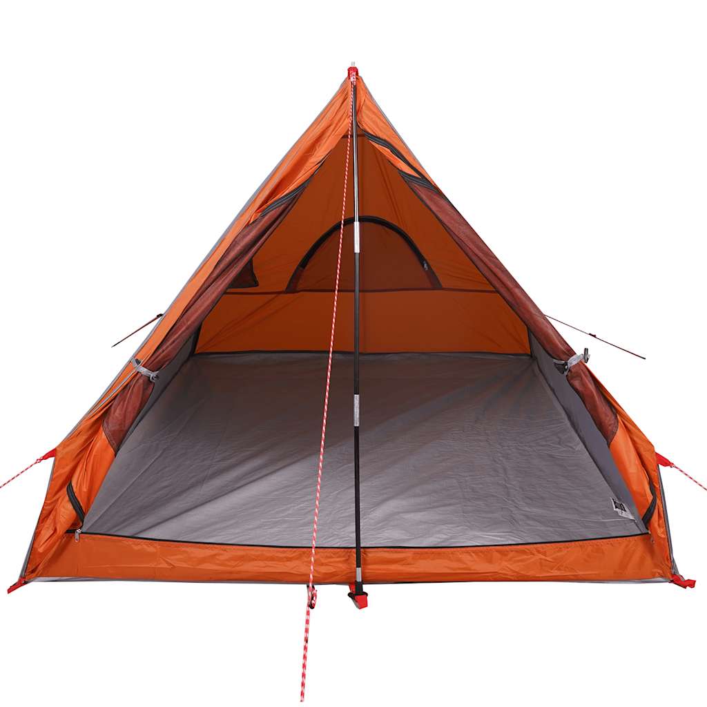 Tent A-frame 2-persoons waterdicht grijs en oranje