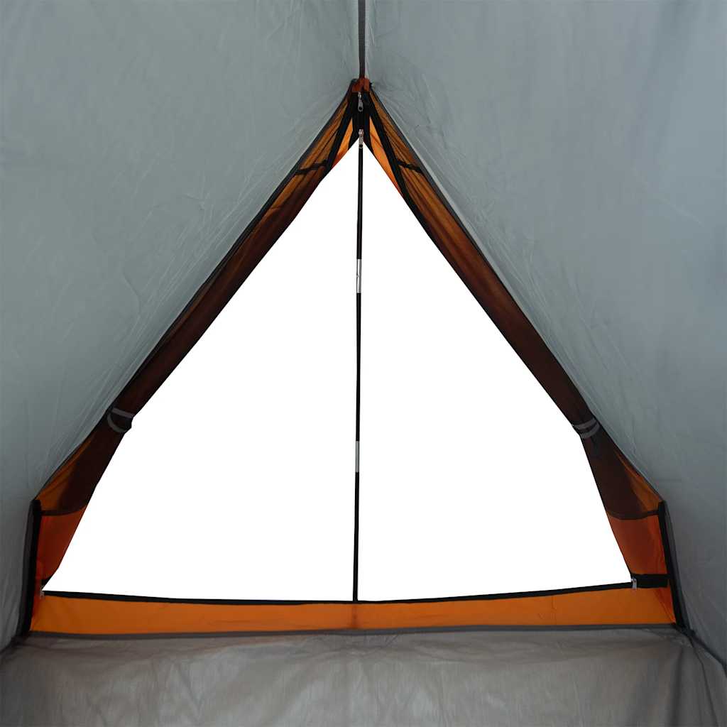 Tent A-frame 2-persoons waterdicht grijs en oranje