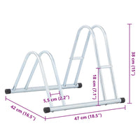 Fietsstandaard voor 2 fietsen vrijstaand gegalvaniseerd staal