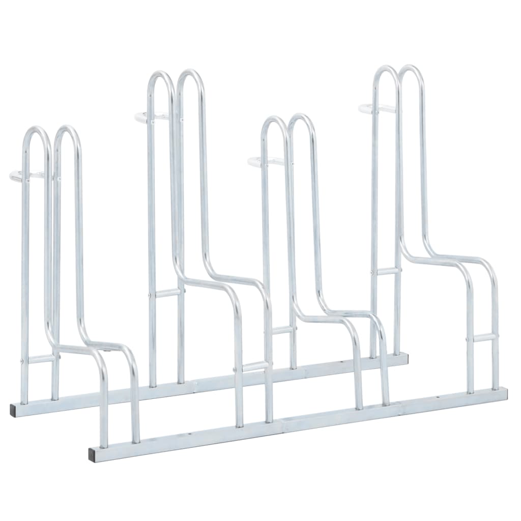Fietsenstandaard voor 4 fietsen vrijstaand gegalvaniseerd staal