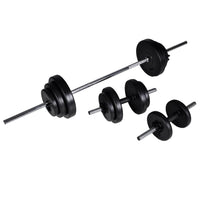 Abdominal bench with dumbbell set adjustable 30.5 kg