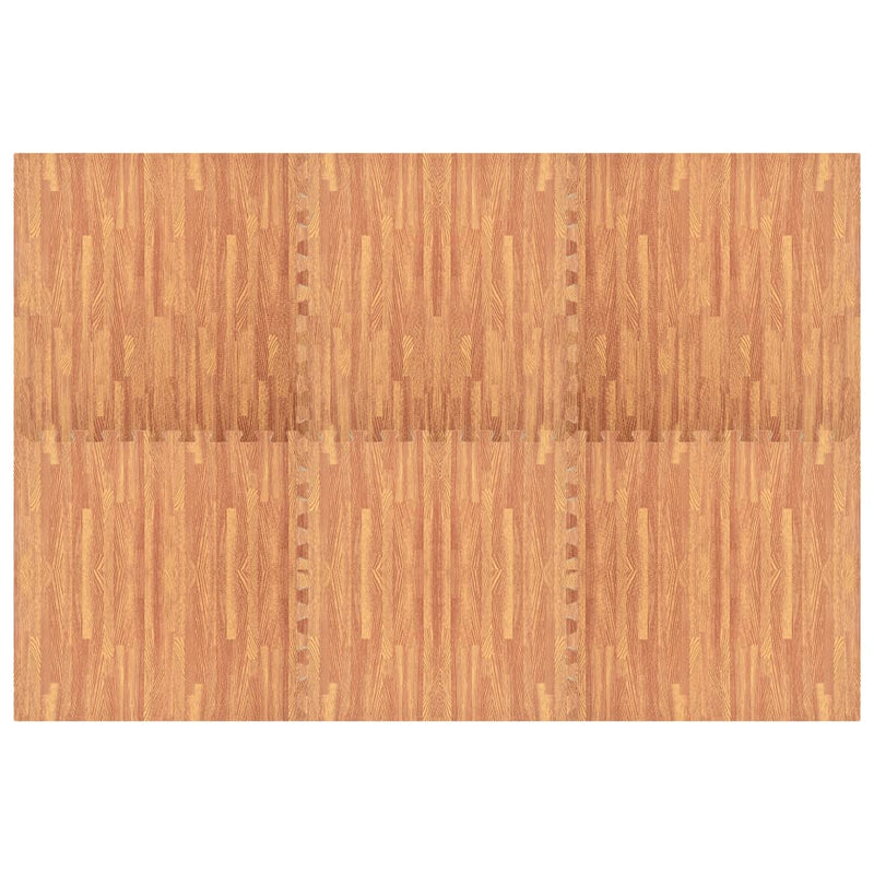 Floor mats 6 pcs 2.16 ㎡ EVA foam wood grain print